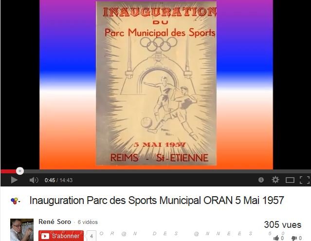 Video Inauguration Parc des Sports Municipal ORAN 5 Mai 1957 .JPG